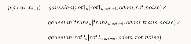 Gaussian Formula for Odometry